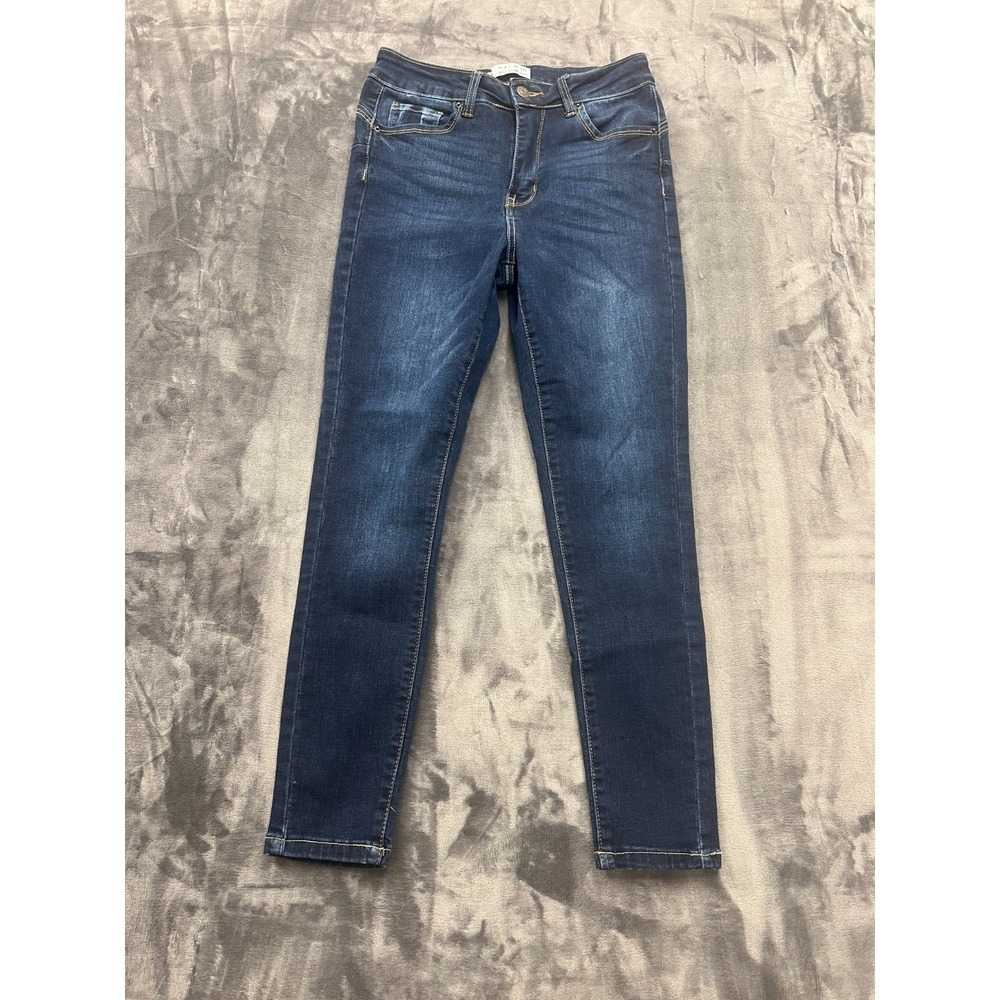 Wax Jeans Butt I Love You Skinny Womens 5x29 Blue Denim Cotton High Rise Stretch